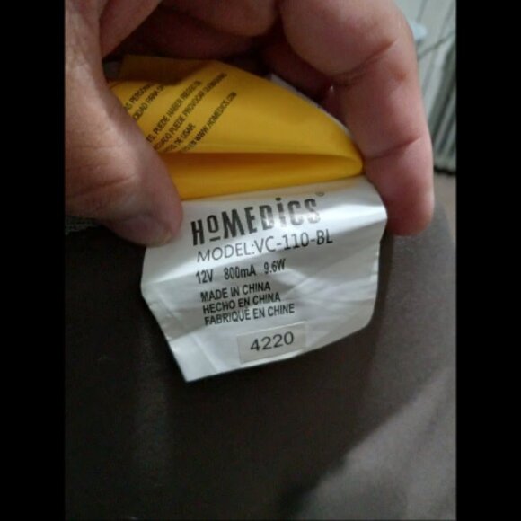 HoMedics VC-110H-BK Portable Travel Back Massage Cushion with Integrated Heating - Picture 7 of 9